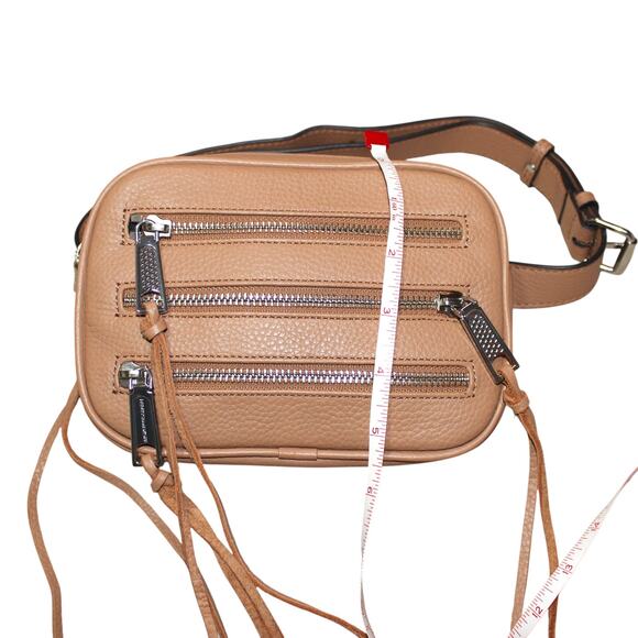 Rebecca Minkoff Tan Leather 3 Zip Belt Bag - Picture 10 of 12